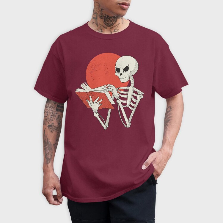 Skeleton Book, Tricou Barbati (Unisex)