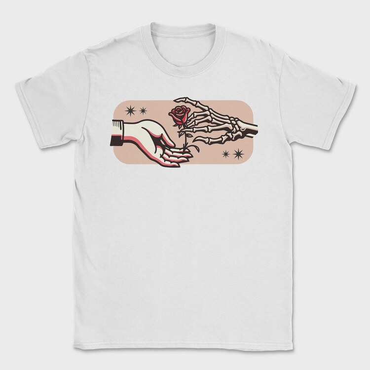 Hands And Rose, Tricou Barbati (Unisex)