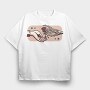 Hands And Rose, Tricou Oversize Barbati (Unisex)