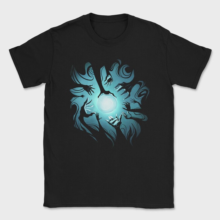 Hands Around Magical Ball Of Dark Light, Tricou Barbati (Unisex)