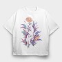Hands Holding A Flower Plants, Tricou Oversize Barbati (Unisex)