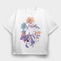 Hands Holding Flowers And Leaves Plants 03, Tricou Oversize Barbati (Unisex)