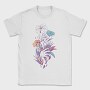 Hands With Flowers And Leaves Plants, Tricou Barbati (Unisex)