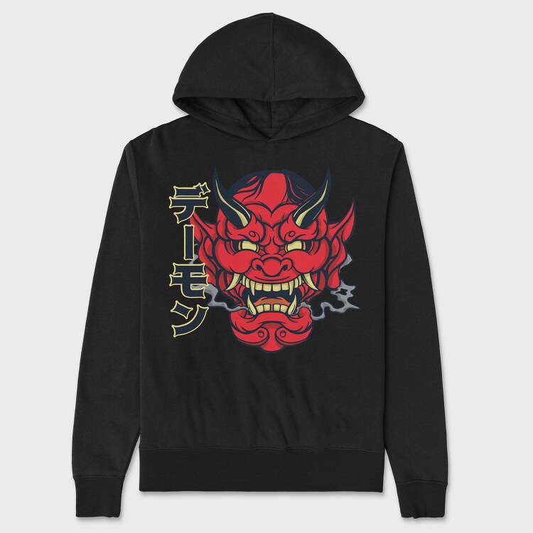 Hannya Mask, Hanorac Oversize Barbati (Unisex)