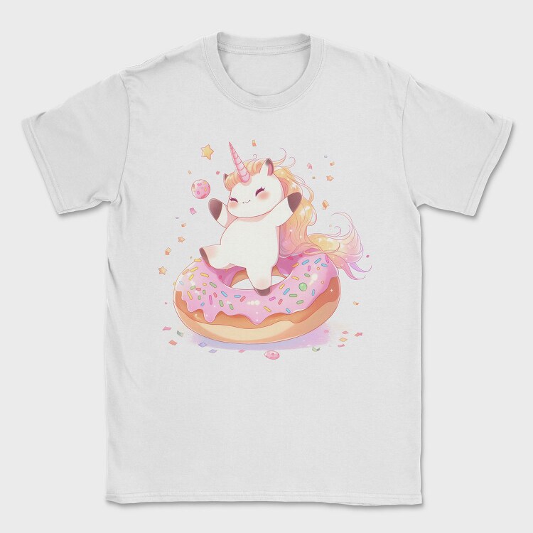 Happy Unicorn Donut, Tricou Barbati (Unisex)