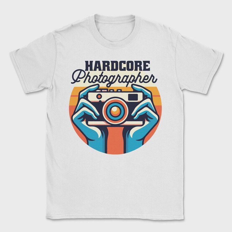 Hardcore Photographer, Tricou Barbati (Unisex)