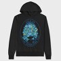 Head With Plants Overthink Hold On, Hanorac Oversize Barbati (Unisex)