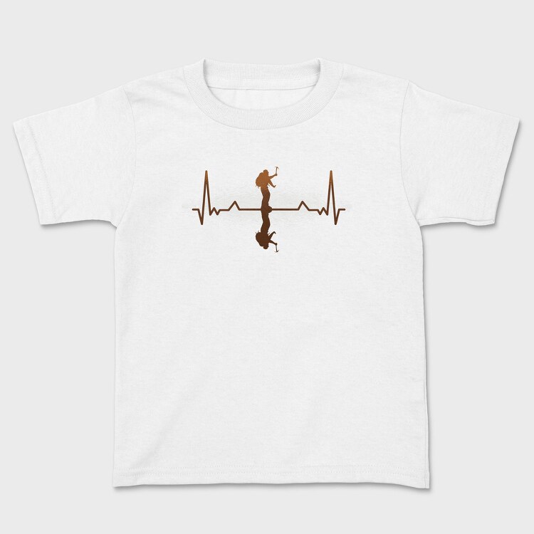 Heartbeat Mountaineer Heartbea, Tricou Copii