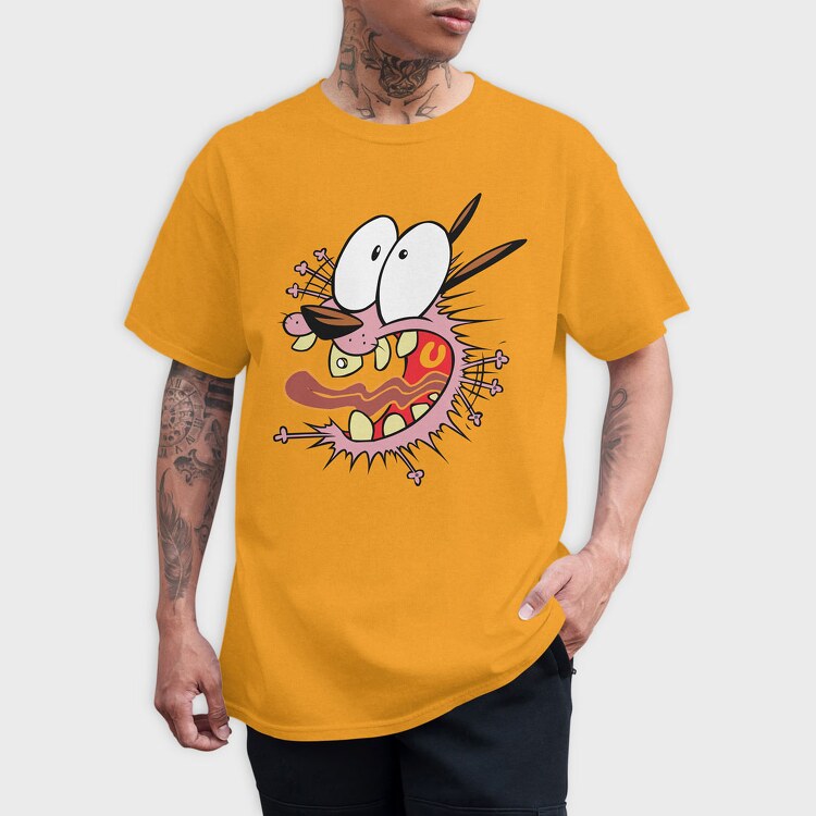 Cartoon Retro Courage the Cowardly Dog 2, Tricou Barbati (Unisex)