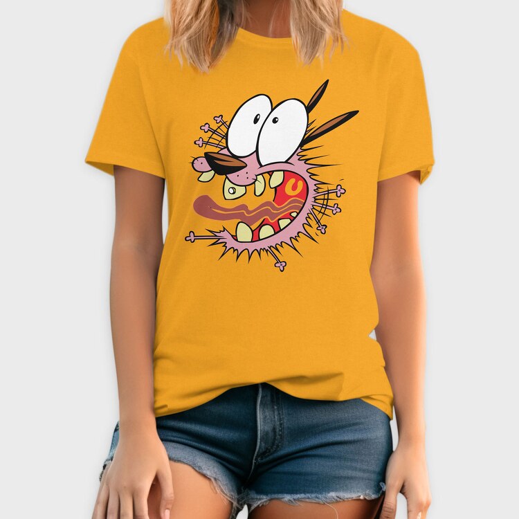 Cartoon Retro Courage the Cowardly Dog 2, Tricou Barbati (Unisex)