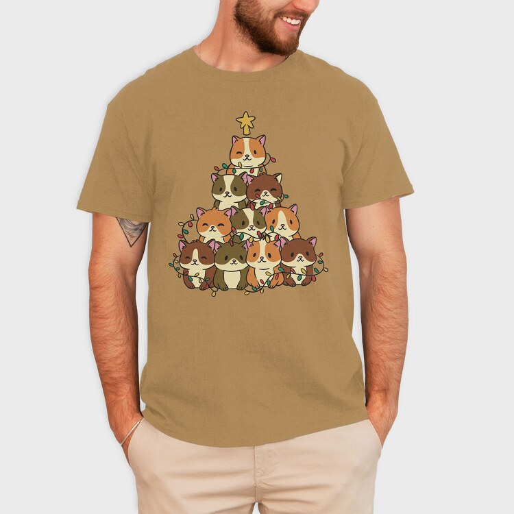 Hamster Christmas Tree, Tricou Barbati (Unisex)