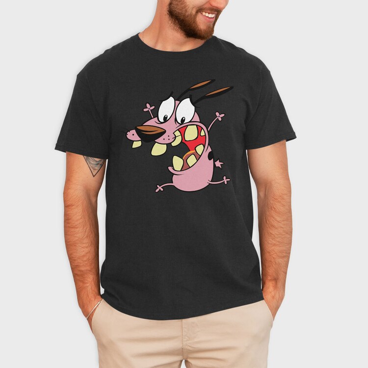 Cartoon Retro Courage the Cowardly Dog 3, Tricou Barbati (Unisex)