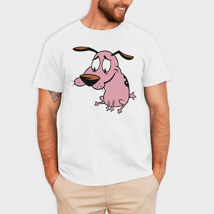 Cartoon Retro Courage the Cowardly Dog 4, Tricou Barbati (Unisex)