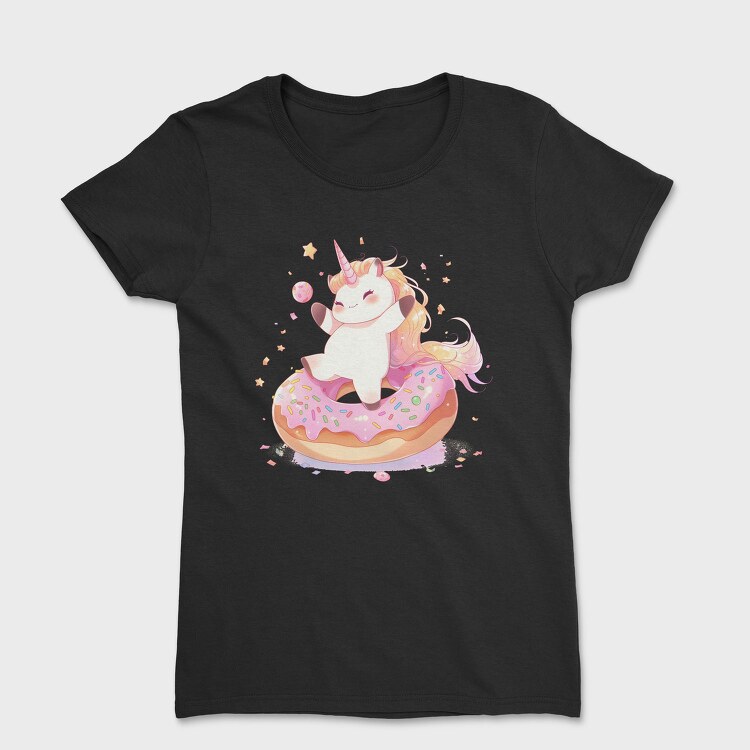 Happy Unicorn Donut, Tricou Femei