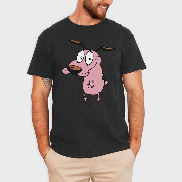 Cartoon Retro Courage the Cowardly Dog 5, Tricou Barbati (Unisex)