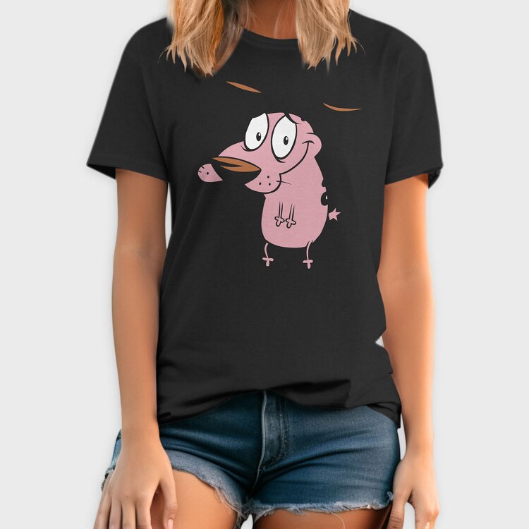 Cartoon Retro Courage the Cowardly Dog 5, Tricou Barbati (Unisex)