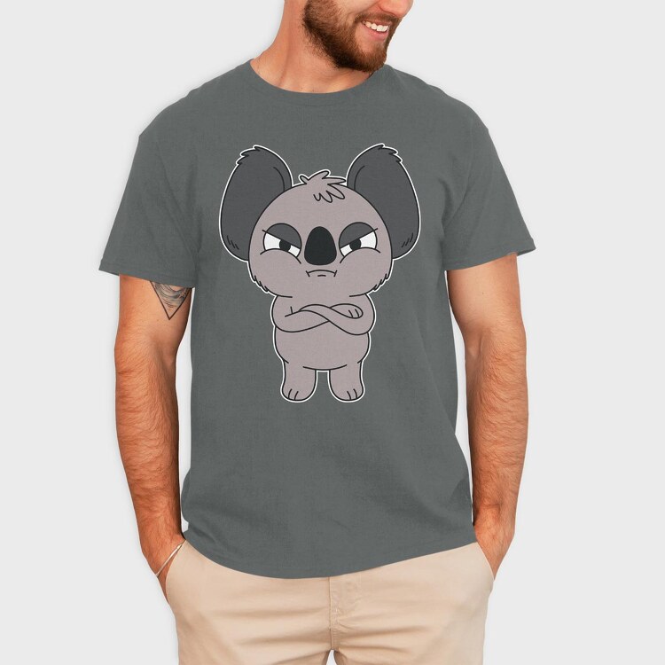 Angry Koala, Tricou Barbati (Unisex)