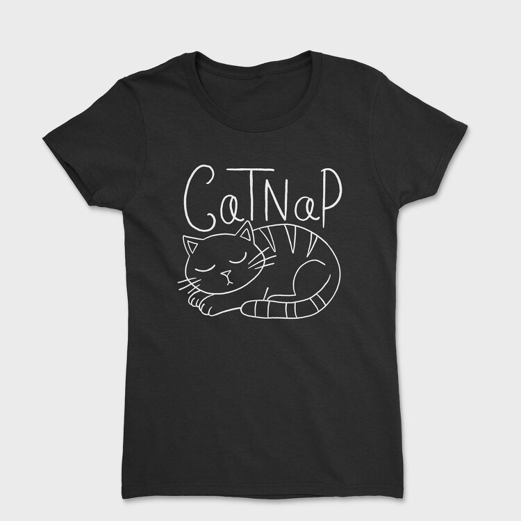 Cat Taking A Nap, Tricou Femei