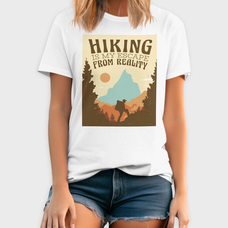 Hiking Is My Escape From Reality, Tricou Barbati (Unisex)