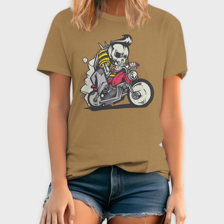 Skull Bike, Tricou Barbati (Unisex)