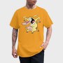 Cartoon Retro Cow and Chicken 3, Tricou Barbati (Unisex)