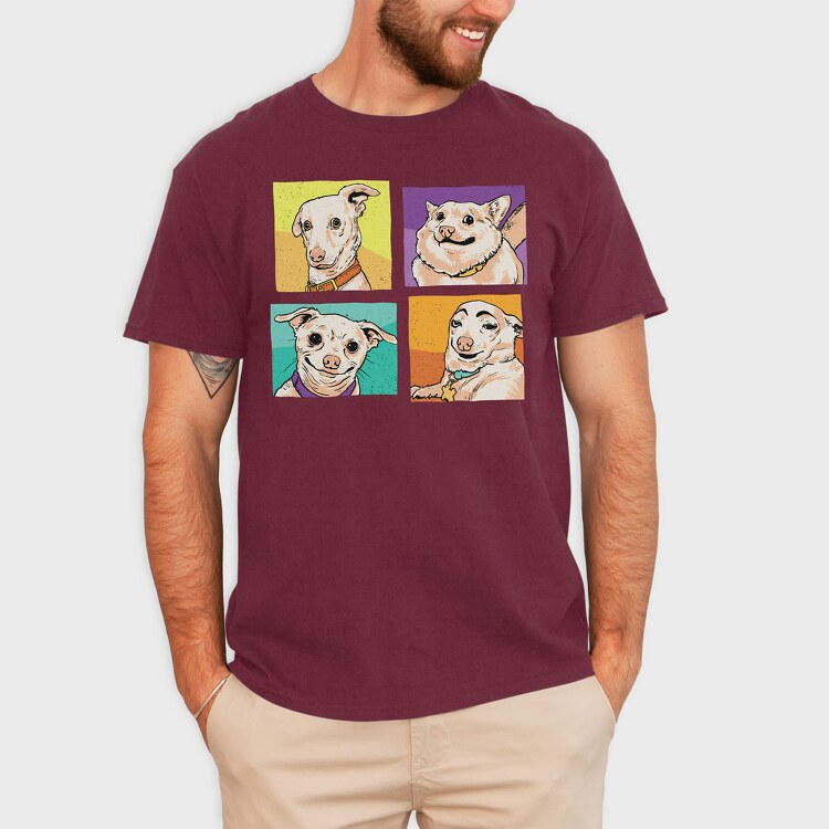 Meme Dogs, Tricou Barbati (Unisex)