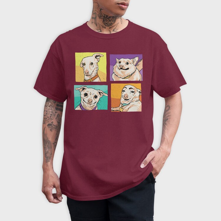 Meme Dogs, Tricou Barbati (Unisex)
