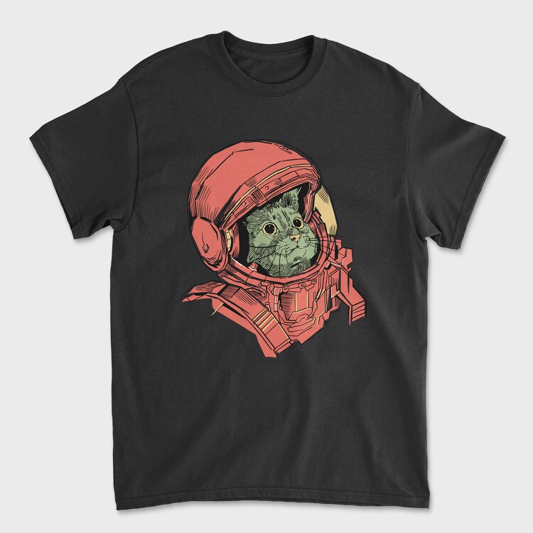 Cat Astronaut, Tricou Barbati (Unisex)