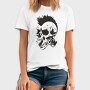 Skull Punk Mohawk, Tricou Barbati (Unisex)