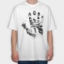 Handprint Forest, Tricou Oversize Barbati (Unisex)