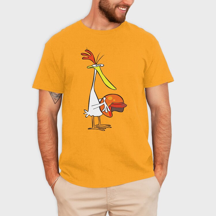 Cartoon Retro Cow and Chicken 5, Tricou Barbati (Unisex)