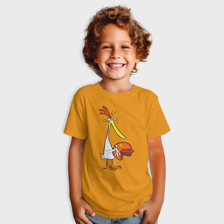 Cartoon Retro Cow and Chicken 5, Tricou Copii