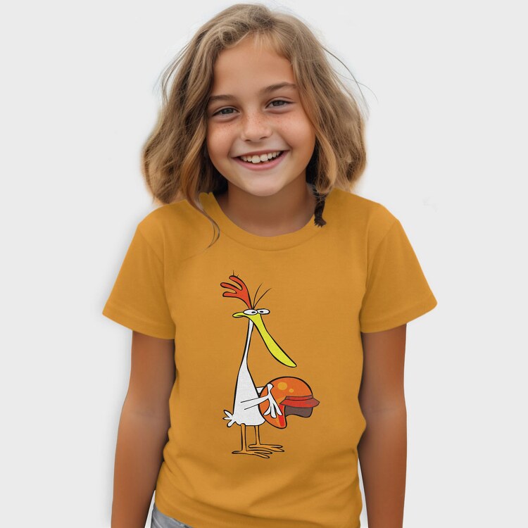 Cartoon Retro Cow and Chicken 5, Tricou Copii