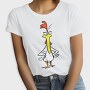 Cartoon Retro Cow and Chicken 6, Tricou Femei