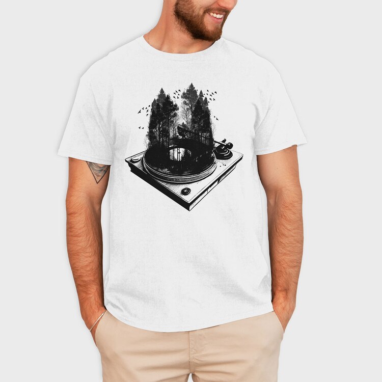 Tur Ntable Forest, Tricou Barbati (Unisex)