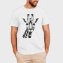 Giraffed Black and White, Tricou Barbati (Unisex)