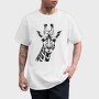 Giraffed Black and White, Tricou Barbati (Unisex)