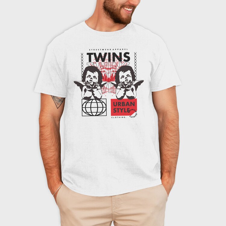 Twins 1, Tricou Barbati (Unisex)