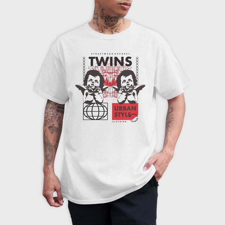 Twins 1, Tricou Barbati (Unisex)