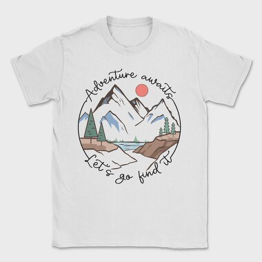 Adventure Awaits Lets Go Find It, Tricou Barbati (Unisex)