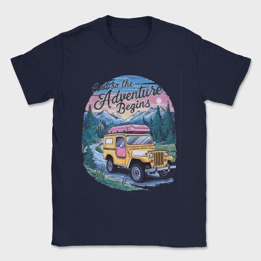 Adventure Beginning Jeep, Tricou Barbati (Unisex)
