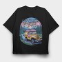Adventure Beginning Jeep, Tricou Oversize Barbati (Unisex)