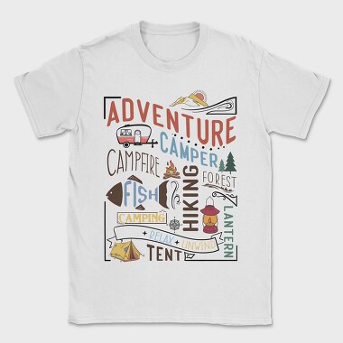 Adventure Camping Forest, Tricou Barbati (Unisex)