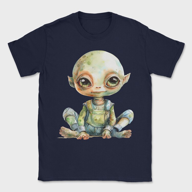 Alien Baby Space, Tricou Barbati (Unisex)