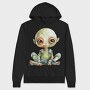 Alien Baby Space, Hanorac Oversize Barbati (Unisex)