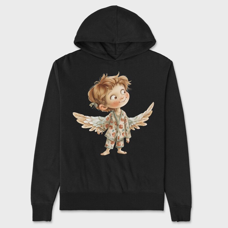 Angel In Pajamas, Hanorac Oversize Barbati (Unisex)