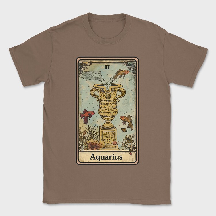 Aquarius Fish Vase, Tricou Barbati (Unisex)