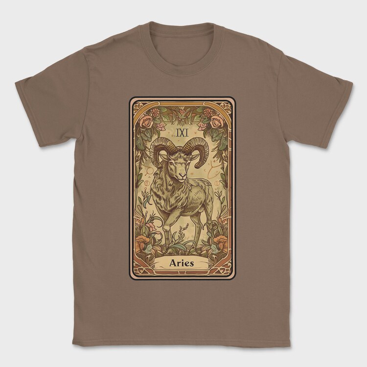 Aries Rams Head, Tricou Barbati (Unisex)