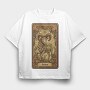 Aries Rams Head, Tricou Oversize Barbati (Unisex)