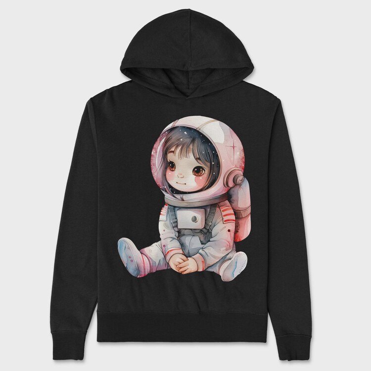 Astronaut Kid Space, Hanorac Oversize Barbati (Unisex)